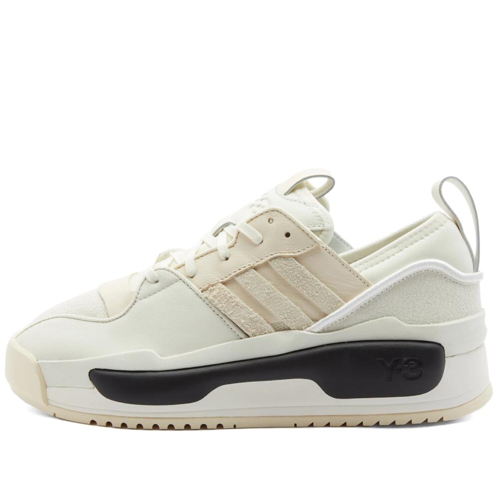 Y-3 Men's Rivalry Sneakers in Off White/Wonder White/White Tint Cover