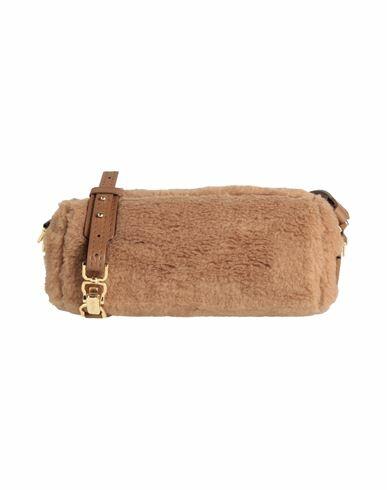 Max Mara Woman Cross-body bag Brown Alpaca wool, Virgin Wool, Silk Cover