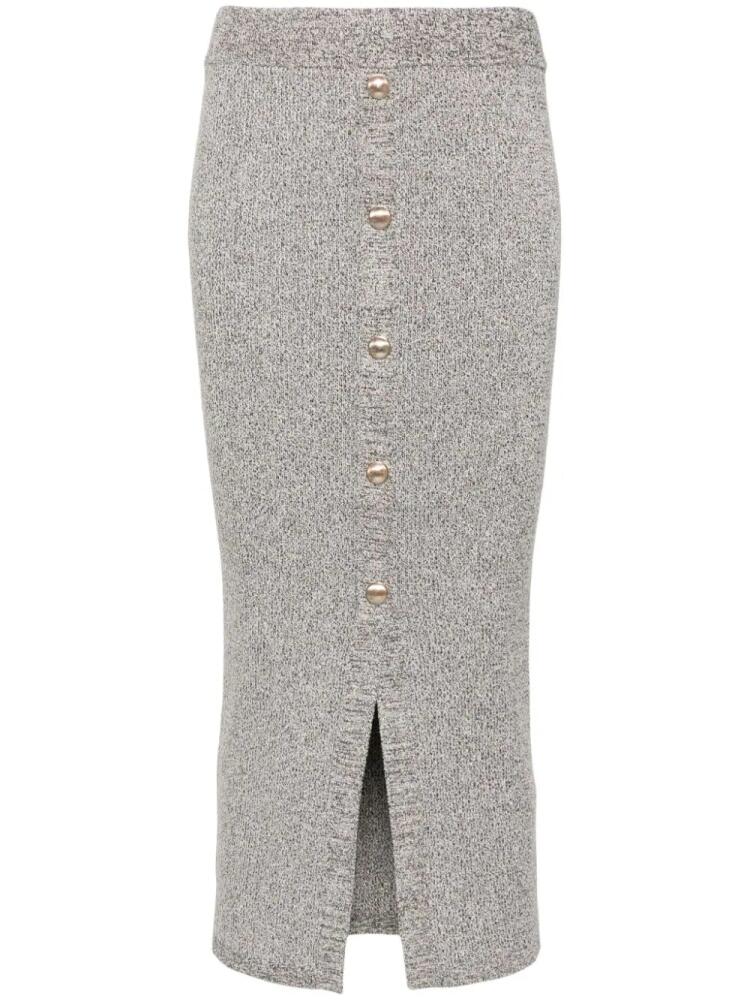 LIU JO lurex-detail midi skirt - Grey Cover