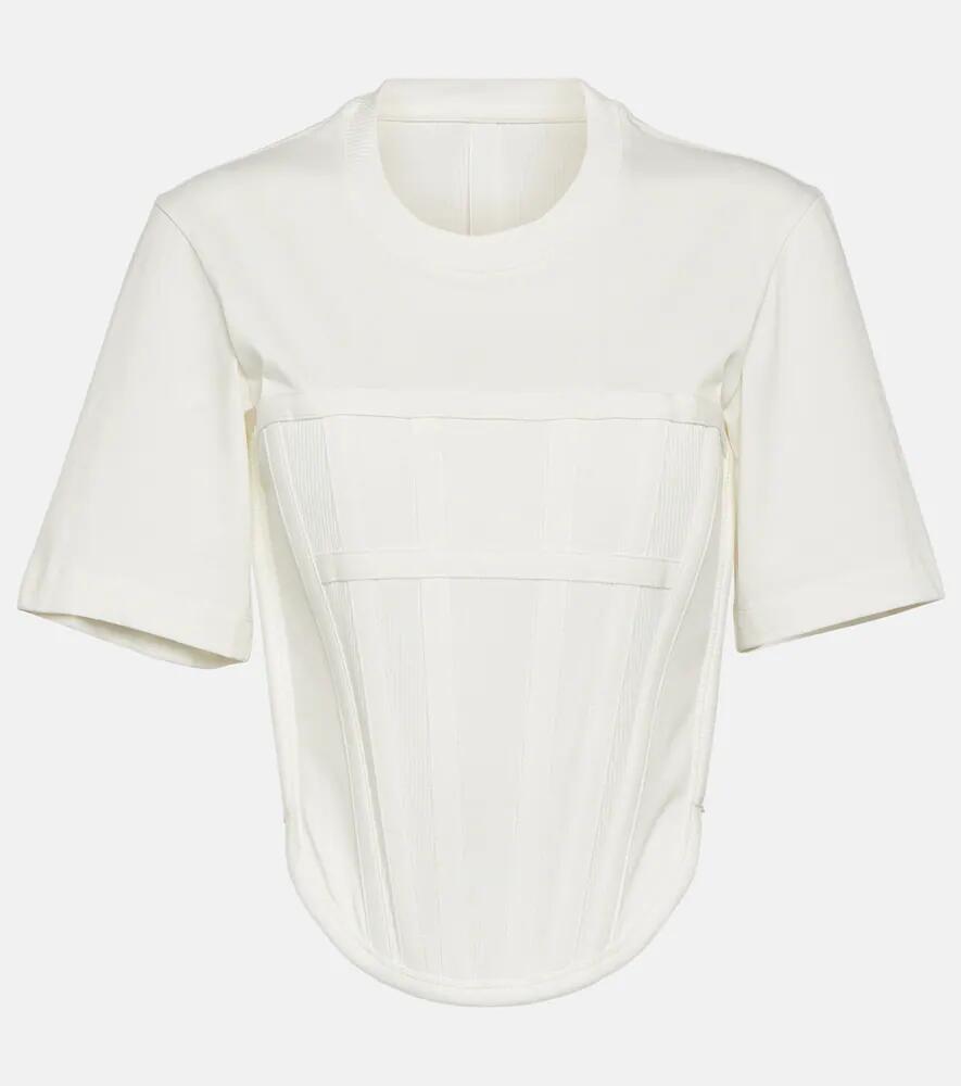 Dion Lee Corset cotton jersey T-shirt Cover