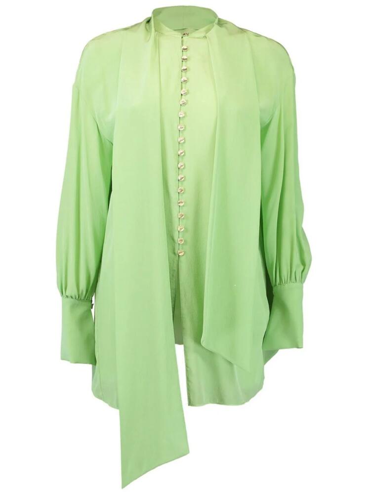 Cult Gaia Briar silk blouse - Green Cover