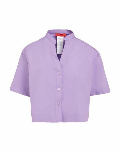 Max & co. Madre Woman Shirt Light purple Cotton Cover