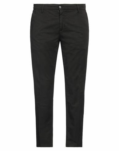 Jeanseng Man Pants Black Cotton, Elastane Cover