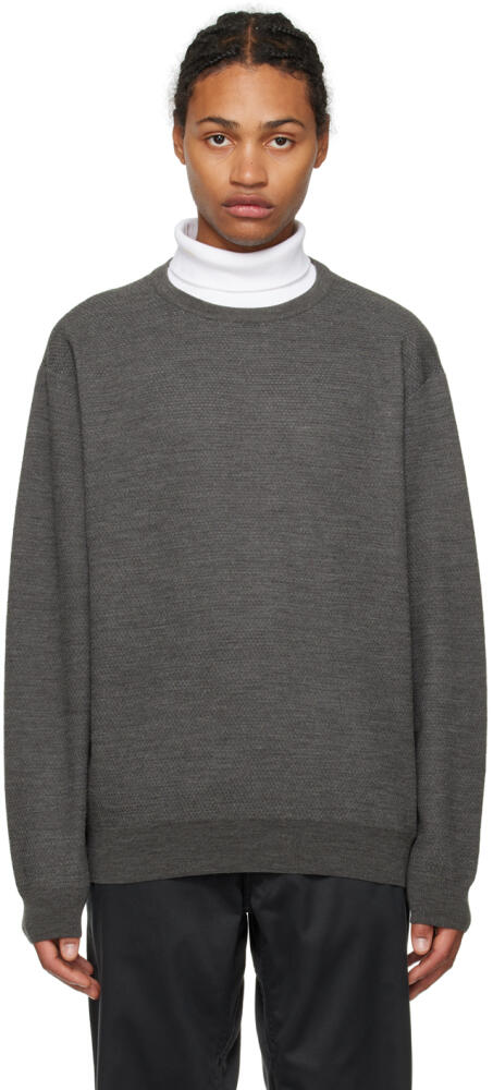 nanamica Gray Crewneck Sweater Cover