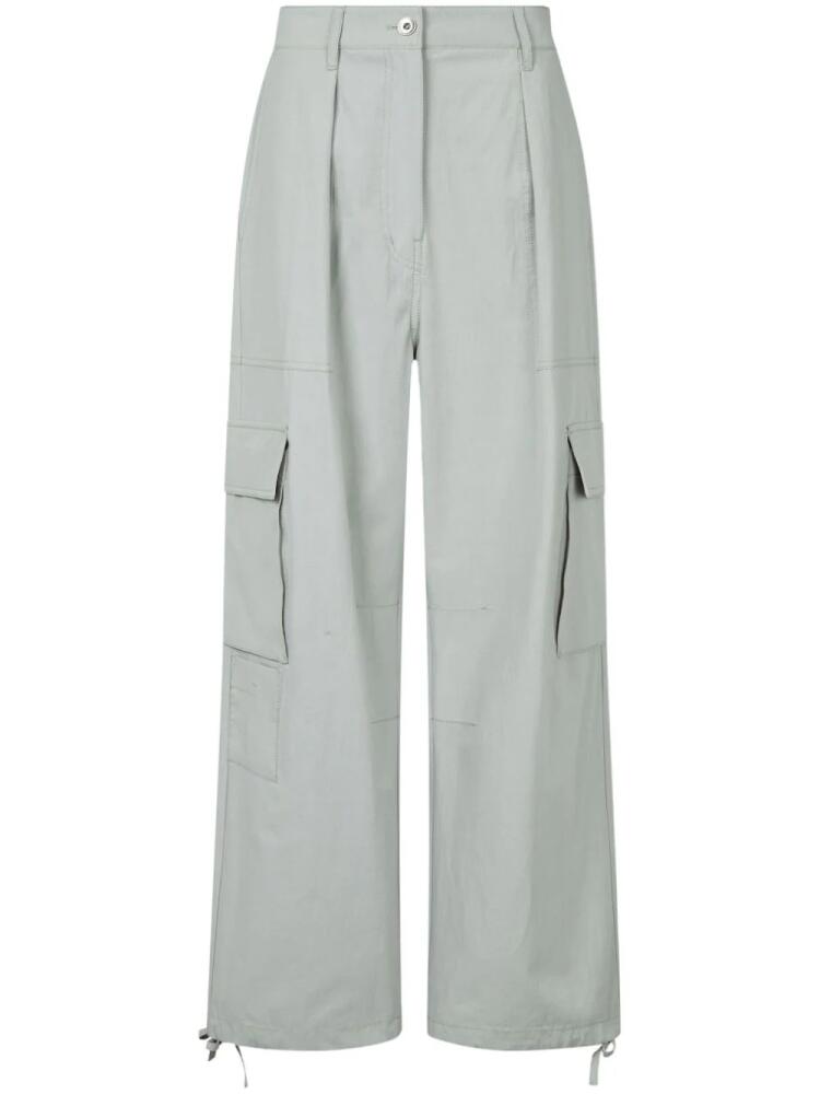 STUDIO TOMBOY wide-leg cotton cargo trousers - Grey Cover