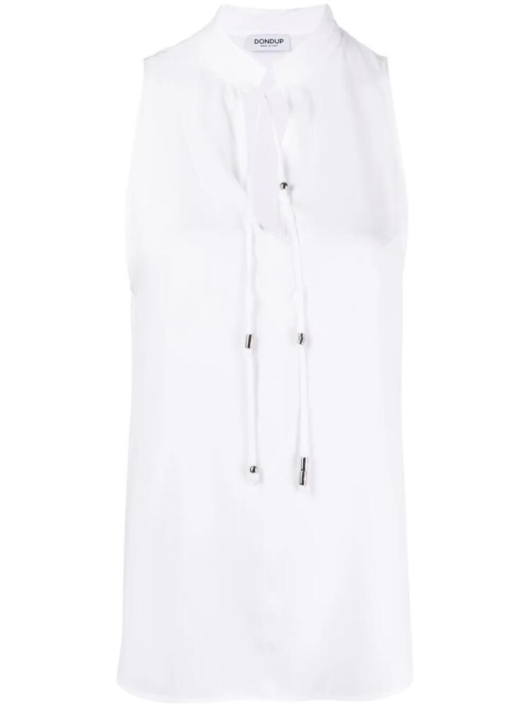 DONDUP keyhole-neck sleeveless dress - White Cover