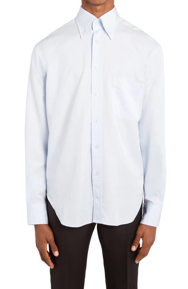 TOM FORD Fluid Fit Lyocell Button-Down Shirt in Light Blue Cover