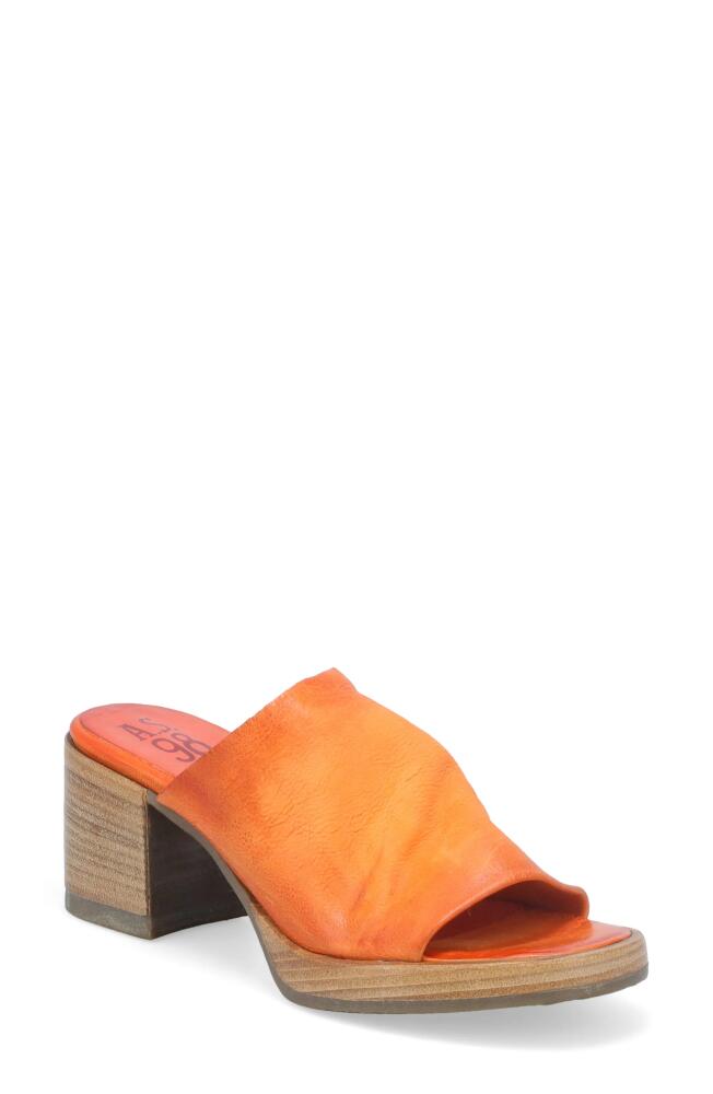 A. S.98 Audien Slide Sandal in Orange Cover