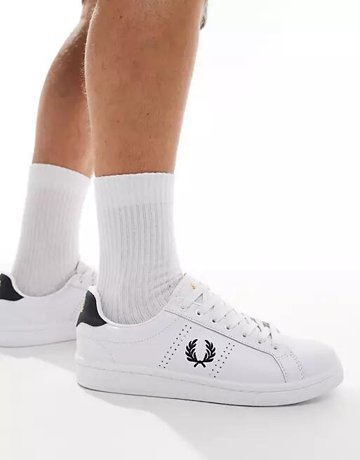 Fred Perry B721 leather sneakers in white Cover