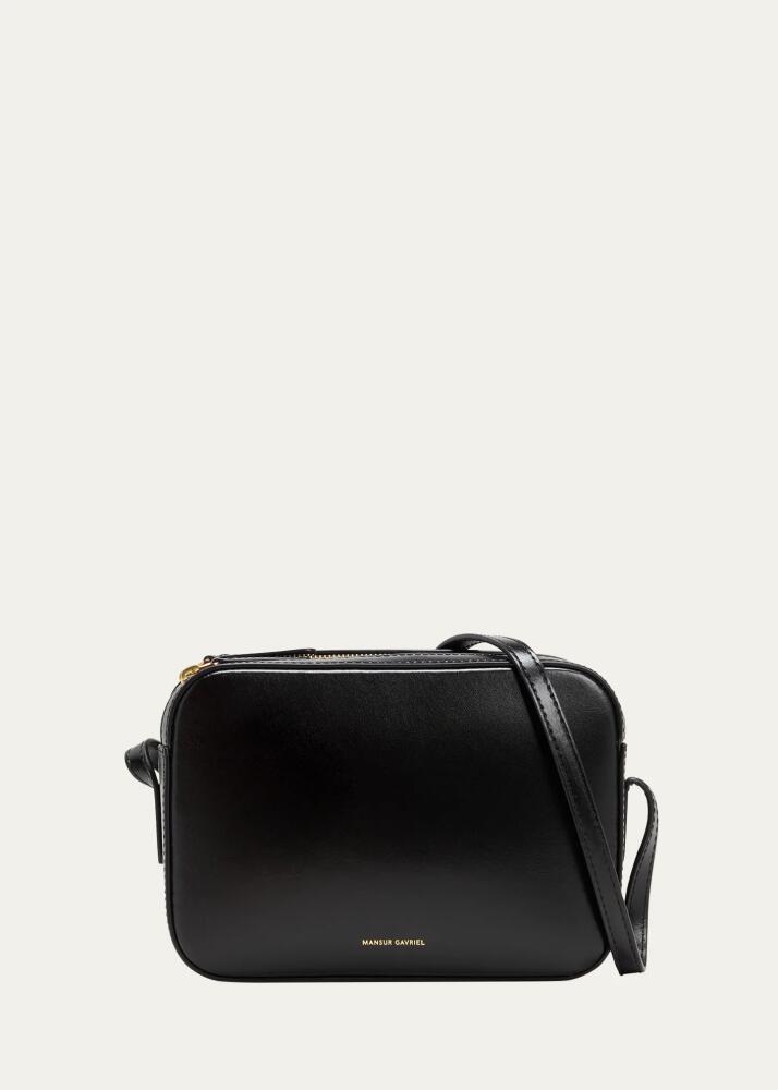 Mansur Gavriel Double Zip Leather Camera Crossbody Bag Cover