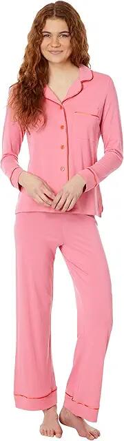 Cosabella Amore Petite Long Sleeve Top Pant Pajama Set (Venetian Dusk/Sicilian Orange) Women's Pajama Sets Cover