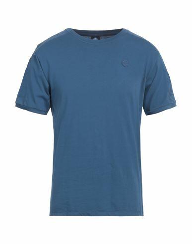 North Sails Man T-shirt Slate blue Cotton Cover