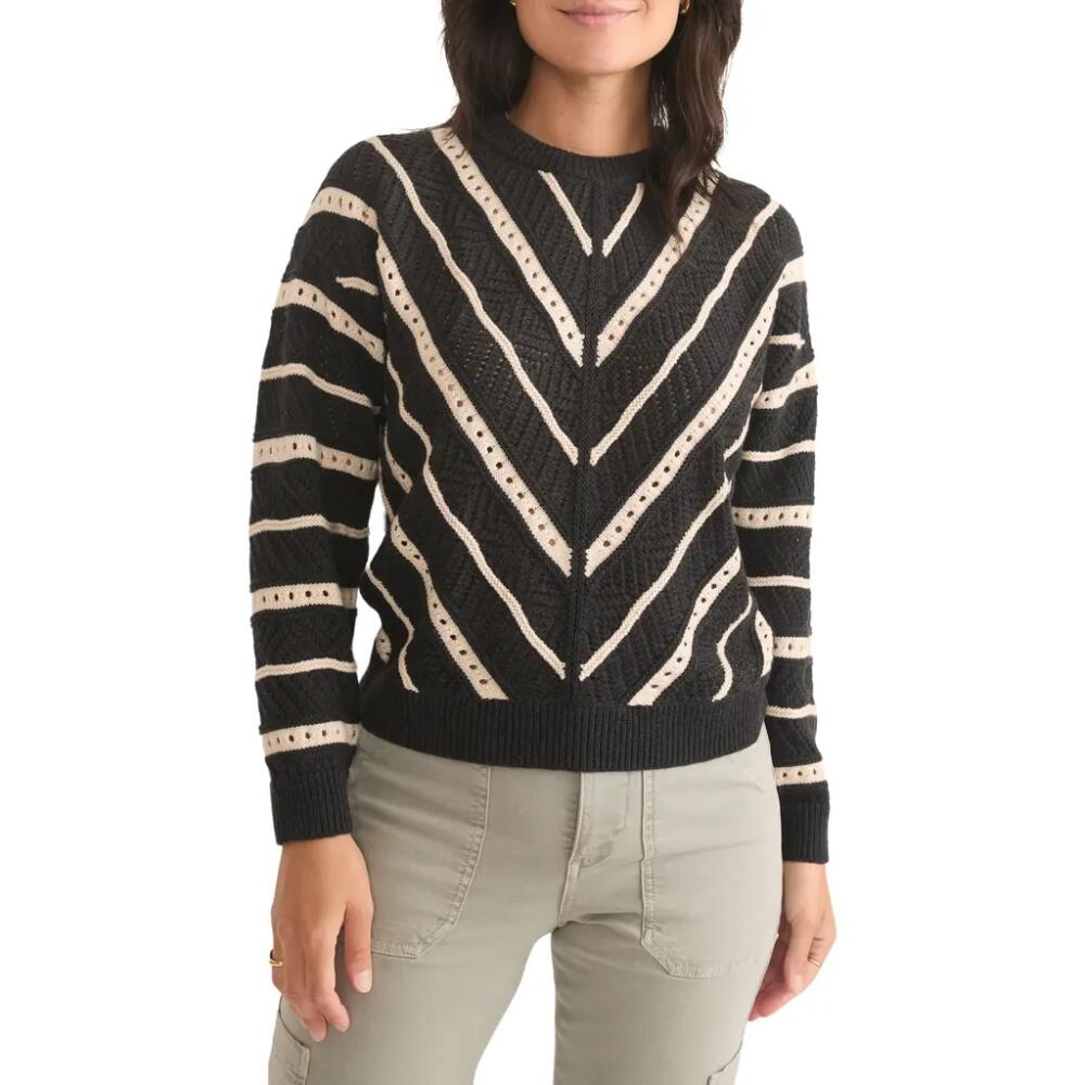 Marine Layer Brooke Textured Oversize Sweater in Charcoal Cover