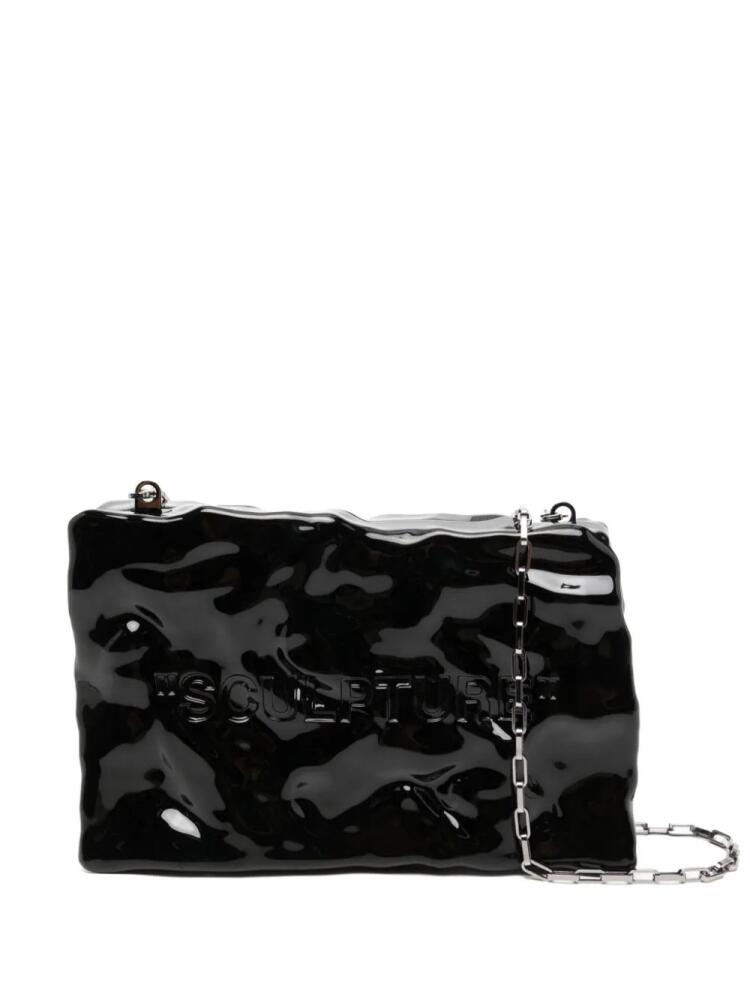 Off-White logo-embossed crossbody bag - Black Cover