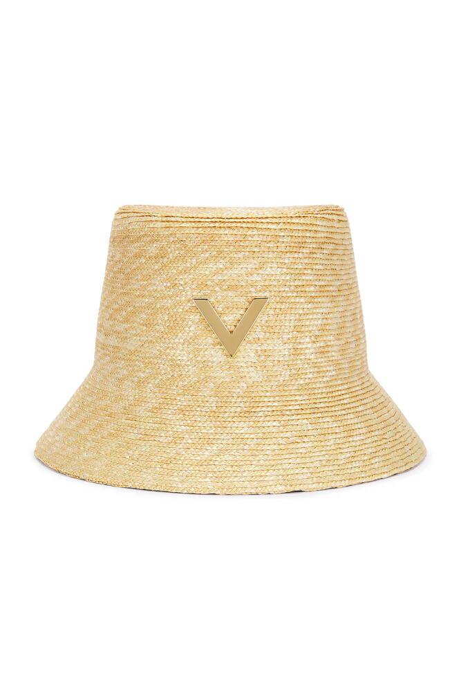 Valentino Garavani V Signature Bucket Hat in Tan Cover