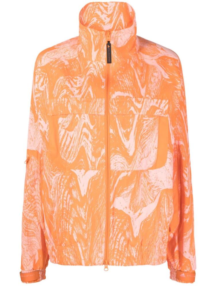 adidas by Stella McCartney TrueCasuals graphic-print track jacket - Orange Cover