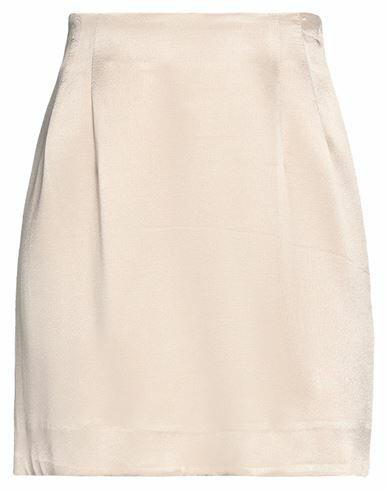 Soallure Woman Mini skirt Beige Viscose Cover