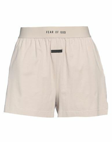 Fear Of God Woman Shorts & Bermuda Shorts Beige Cotton, Elastane Cover