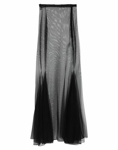 Saint Laurent Woman Maxi skirt Black Polyamide, Elastane Cover