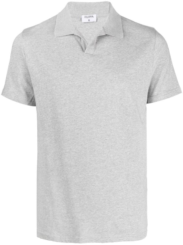 Filippa K fine-knit polo shirt - Grey Cover