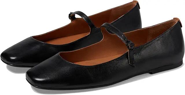 Gentle Souls by Kenneth Cole Wynona (Black Leather) Women's Flat Shoes Cover