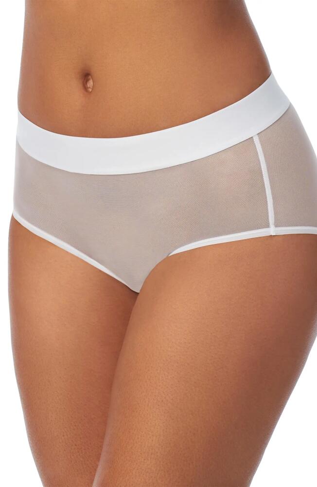 DKNY Sheer Mesh Briefs in White Cover