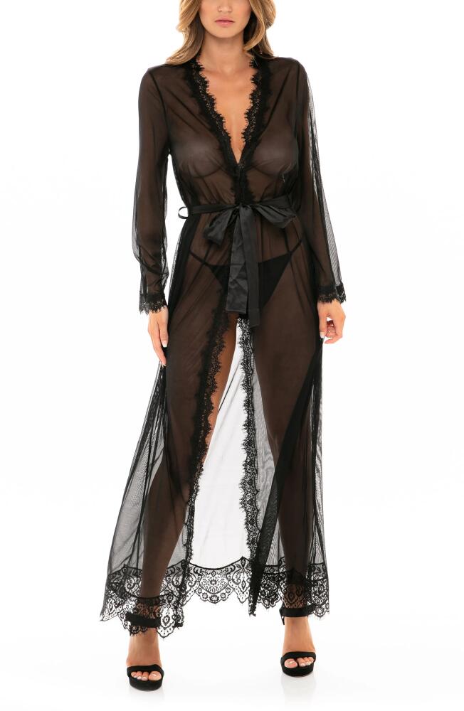 Oh La La Cheri Provence Long Robe & Thong Set in Black Cover