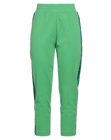 Twenty Easy By Kaos Woman Pants Light green Cotton, Polyamide, Elastane Cover