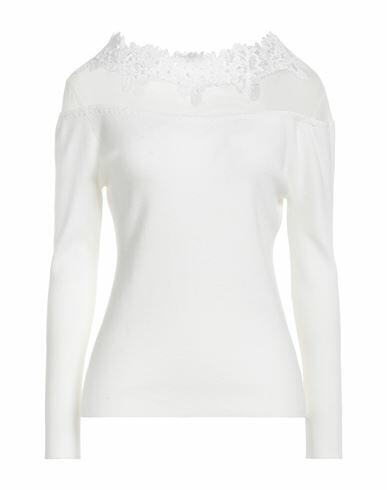 Cashmere Company Woman Sweater White Wool, Cashmere, Nylon, Elastane Cover