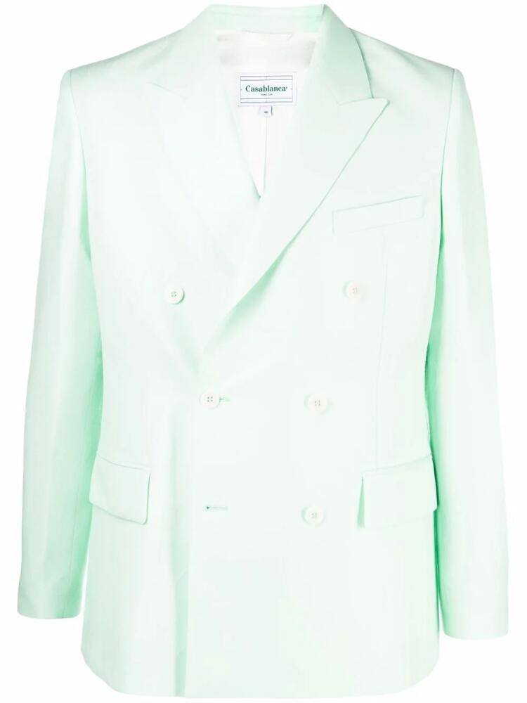 Casablanca double-breasted tailored blazer - Green Cover