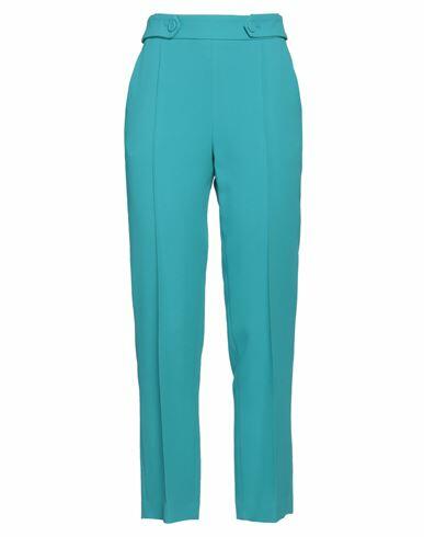 Ermanno Scervino Woman Pants Turquoise Viscose, Acetate Cover