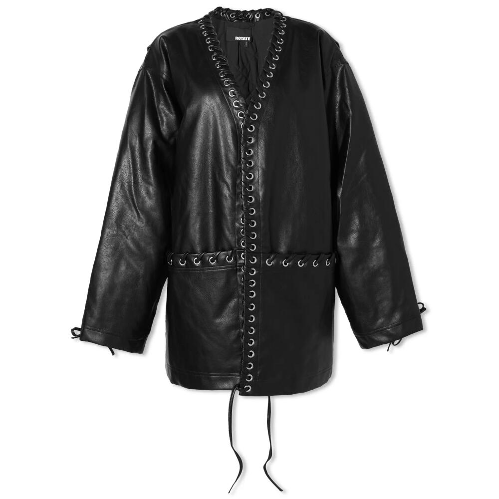 ROTATE Women's Faded Oversized Jacket in Black Cover