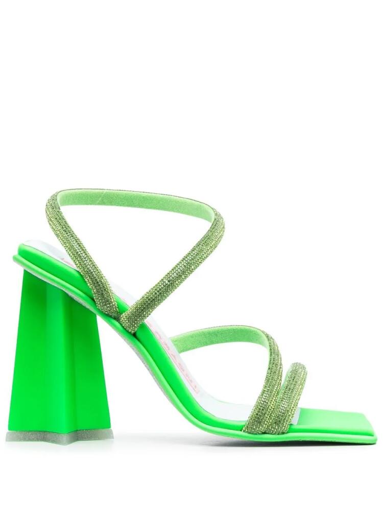 Chiara Ferragni 105mm crystal-strap sandals - Green Cover