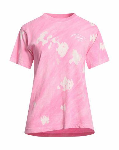 Sporty & Rich Woman T-shirt Pink Cotton Cover