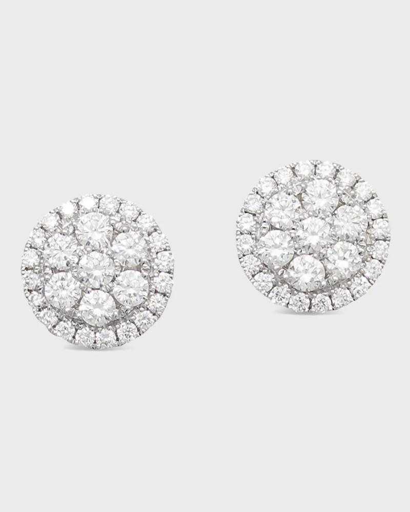 Frederic Sage 18k Firenze II Round Diamond Cluster Stud Earrings Cover