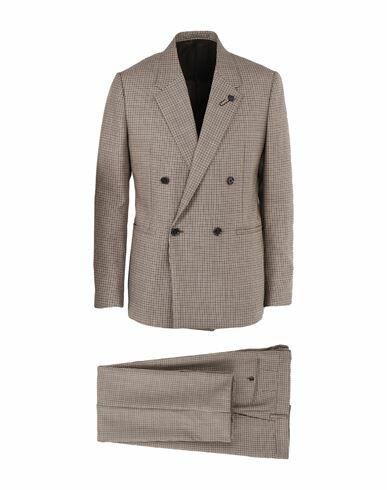 Lardini Man Suit Brown Wool Cover