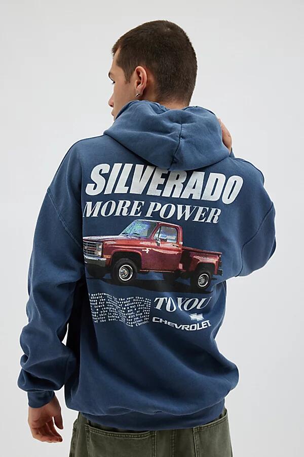 Chevy Silverado 1985 Hoodie Sweatshirt in Navy Cover