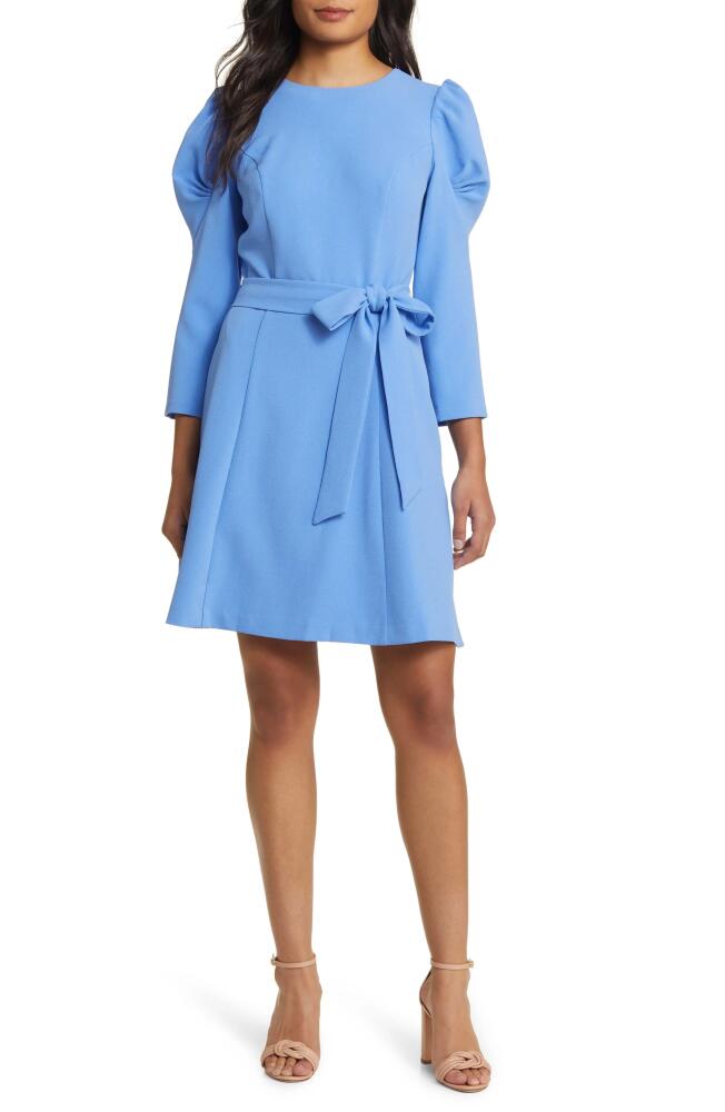 Eliza J Tie Belt A-Line Dress in Periwinkle Cover