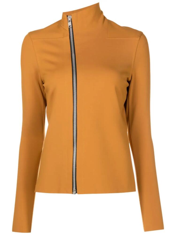 Uma | Raquel Davidowicz asymmetric zip-up fitted jacket - Brown Cover