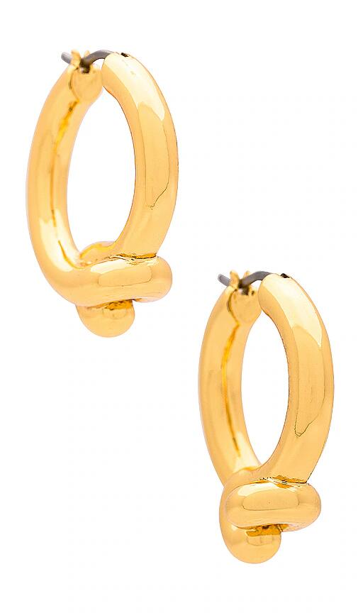 Jenny Bird Maeve Hoop Earring in Metallic Gold Cover