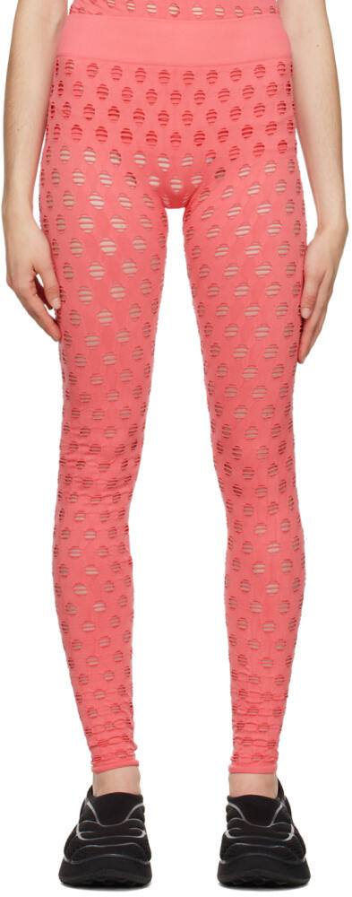 Maisie Wilen Pink Perforated Leggings Cover