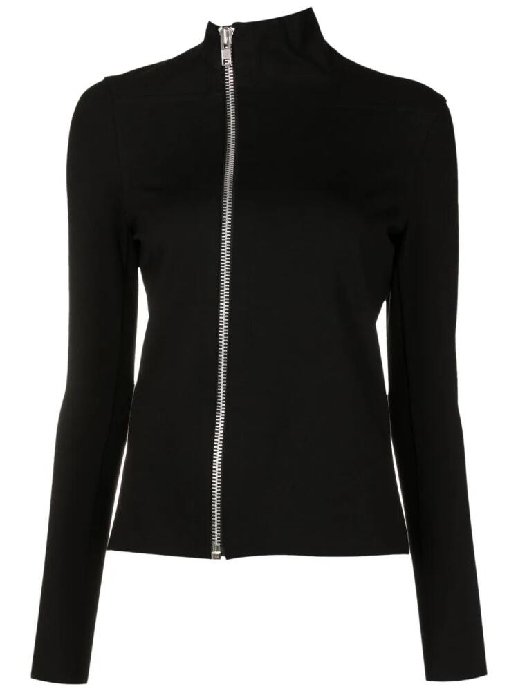 Uma | Raquel Davidowicz asymmetric zip-up fitted jacket - Black Cover