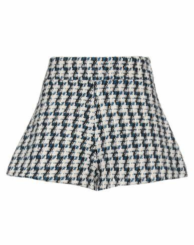 Amen Woman Shorts & Bermuda Shorts Blue Wool, Acrylic, Viscose, Polyamide, Polyester Cover