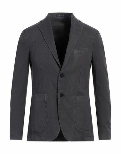 Iesse Man Blazer Slate blue Lyocell, Cotton, Elastane Cover