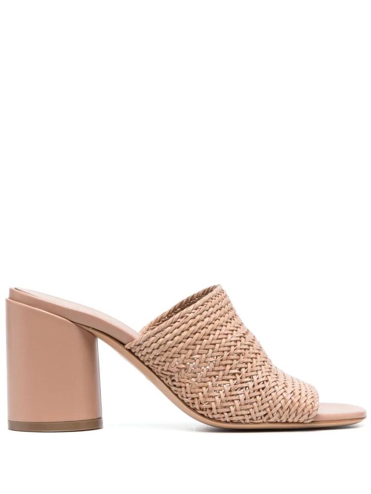 Casadei Hanoi 85mm woven mules - Neutrals Cover