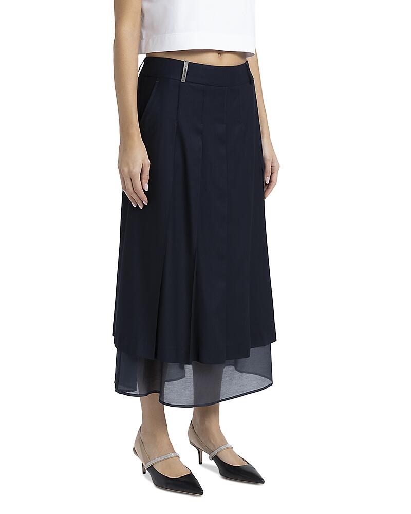 Peserico Layered Maxi Skirt Cover