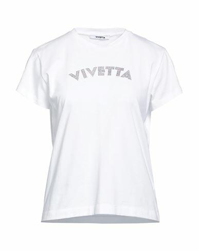 Vivetta Woman T-shirt White Cotton, Glass Cover