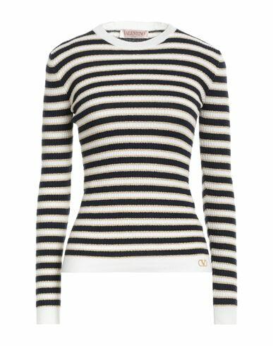 Valentino Garavani Woman Sweater Ivory Wool, Cashmere, Synthetic fibers, Metallic fiber, Cotton Cover