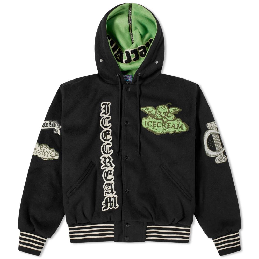 ICECREAM Men's Cherub Varsity Jacket in Black Cover