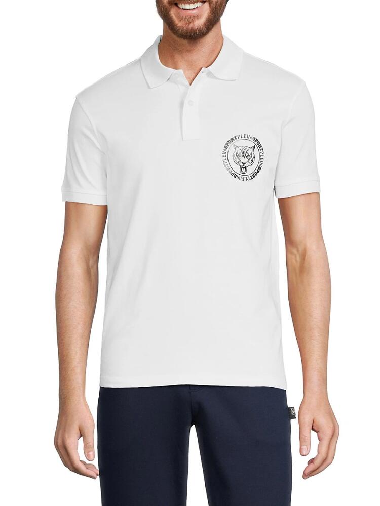 Plein Sport Men's Crest Logo Polo - White Cover